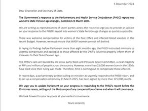Compensation for WASPI Women needed before Christmas