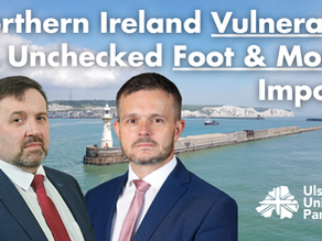 Northern Ireland Vulnerable to Unchecked Foot & Mouth Imports - Swann & Butler