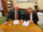 Robin Swann MP with Defence Secretary John Healey MP
