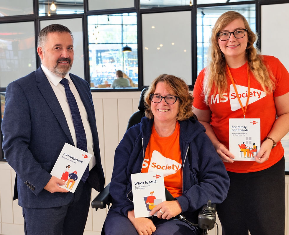 Swann Joins Greater Antrim MS Group Coffee Meet Up