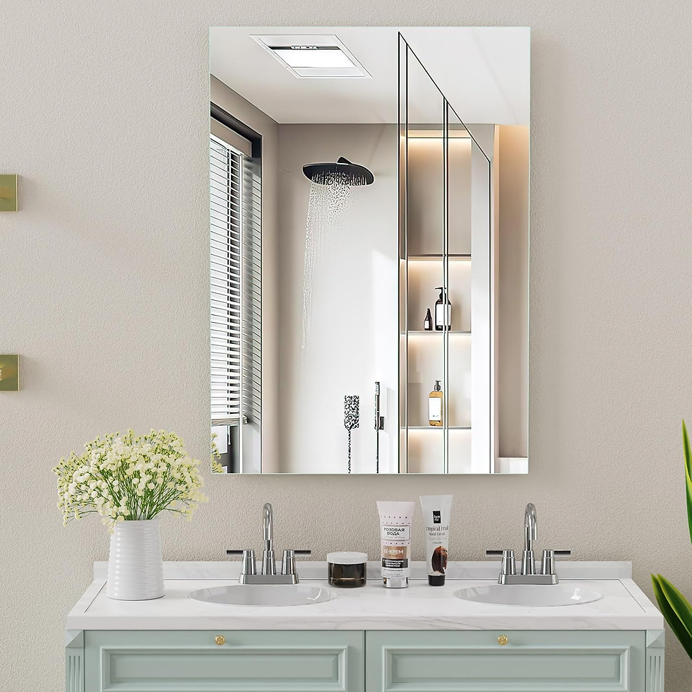 Mid Century Modern Bathroom Vanity with amazon buy link