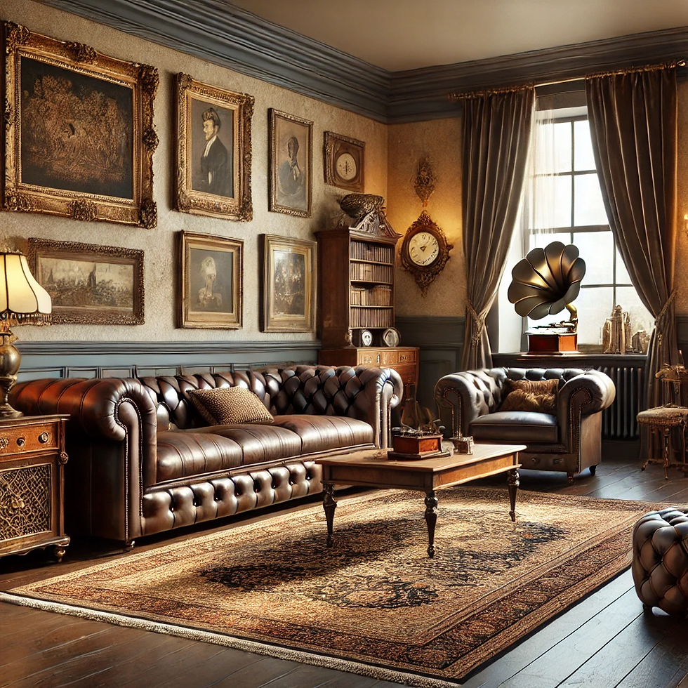 Vintage Brown Living Room