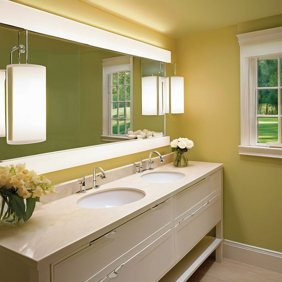 Choose translucent acrylic shades to softly diffuse light. Acrylic shades provide a warm glow that’s perfect for creating a soothing atmosphere in the bathroom, while also offering a modern and sleek appearance.