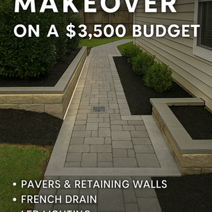 Side Yard Makeover on a $3,500 Budget: Pavers, Retaining Walls, Drainage, Lighting, and Planting