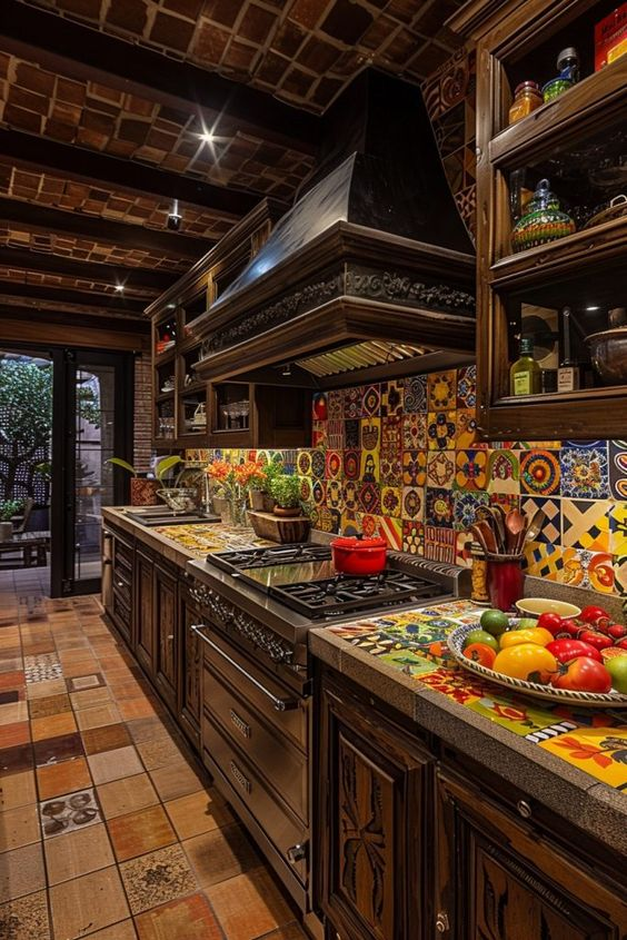 Colorful Kitchen Island