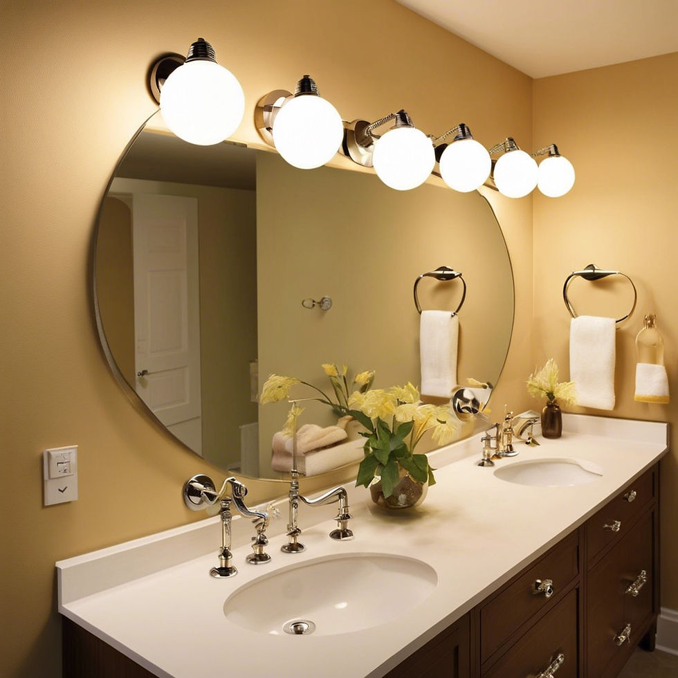 Showcase the light bulb as a design element. An exposed bulb adds an industrial edge to the vanity, creating a trendy yet functional aesthetic.