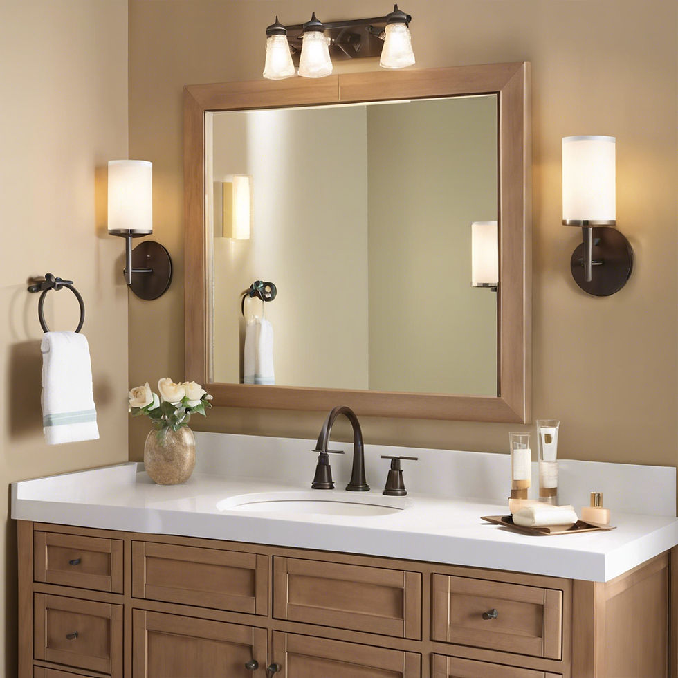 Offer a range of finishes to match different bathroom styles. Whether you prefer sleek chrome, warm bronze, or matte black, customizable finishes ensure the lighting complements your overall bathroom design.