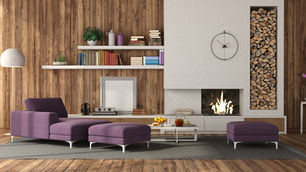 Interior Wood Wall Design Ideas for Living Room