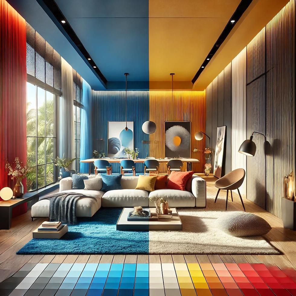 Color Saturation for room ambiance