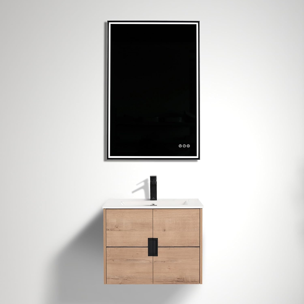 Mid Century Modern Bathroom Vanity with amazon buy link