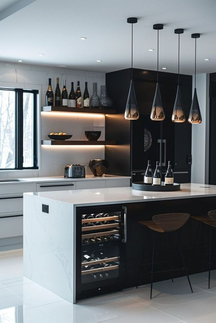 Black Island Kitchen Ideas