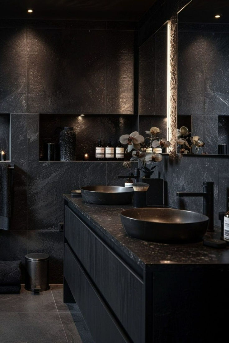 Black Bathroom Decor