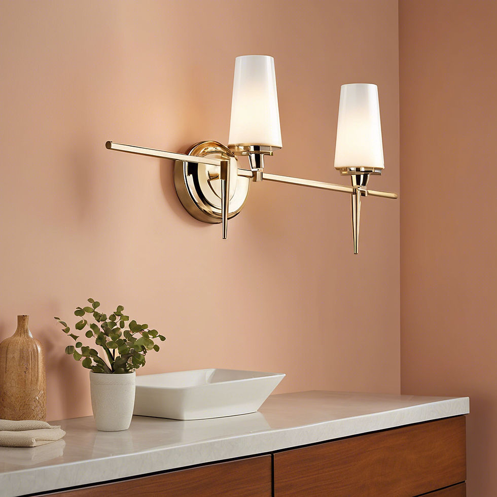 Use slender, tapered arms reminiscent of mid-century furniture legs. This design creates an elegant and sophisticated aesthetic, bringing a vintage touch to your vanity lighting.