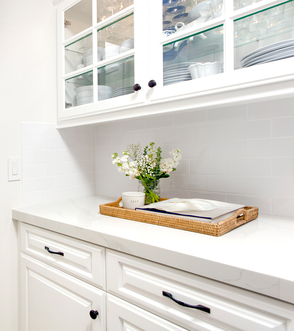White Tiles with Gray Grout: Gray and White Bathroom Design