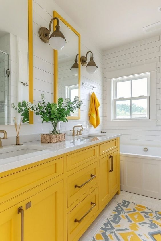 Yellow Bathroom Decor