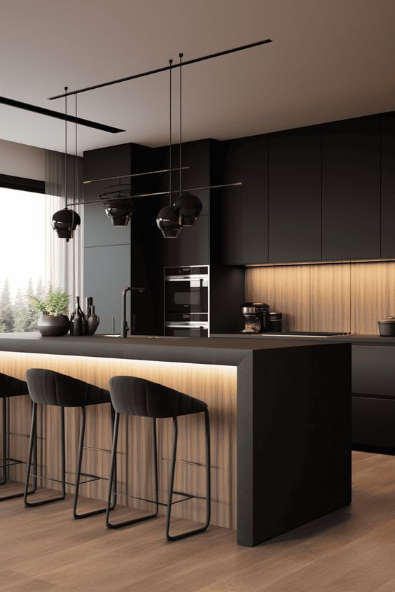 Black Island Kitchen Ideas