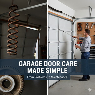 Garage Door Care Made Simple: From Problems to Maintenance