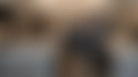 A man and woman discuss in a modern showroom with elegant marble countertops. Warm lighting and shelves with decor in the background.