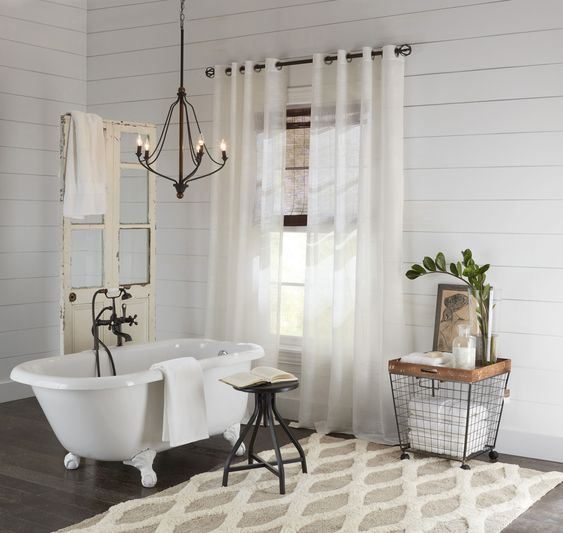 White Linen Curtains