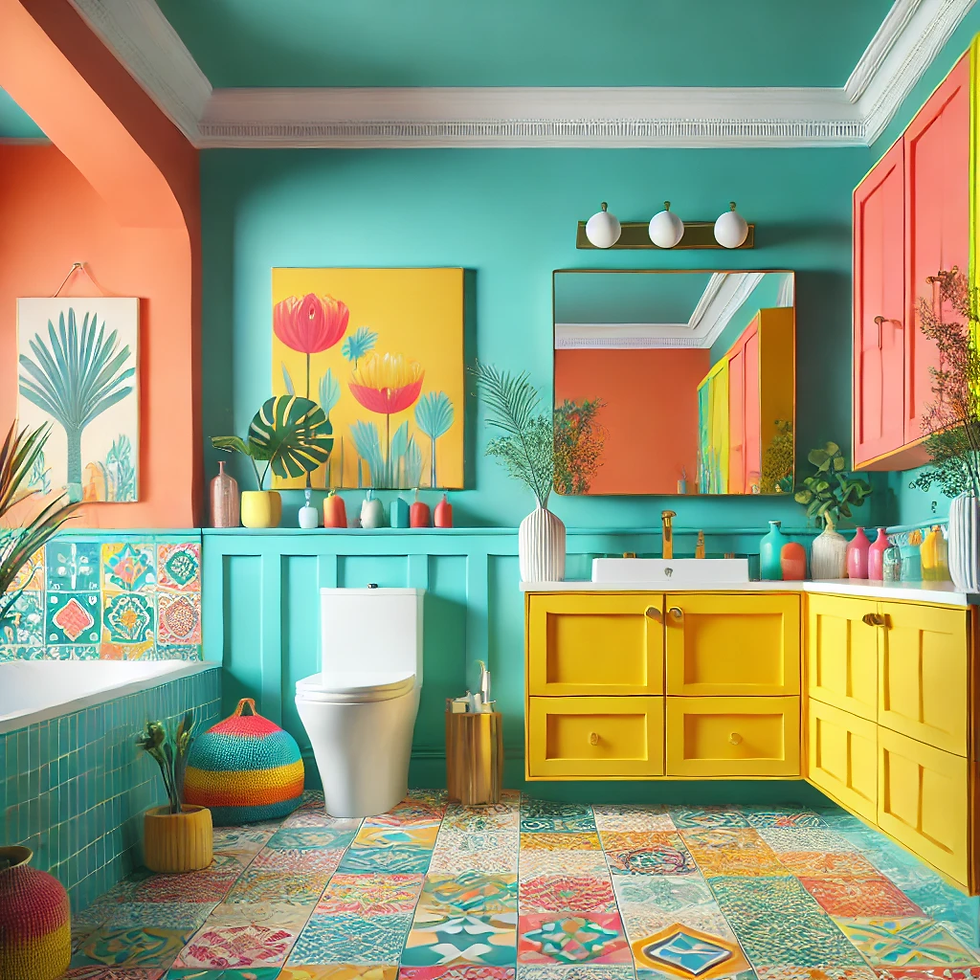Colorful Bathroom best paint color guide for your clean and modern style bathroom