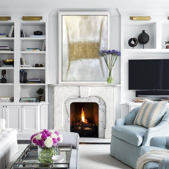 Artwork: Cozy White Living Room