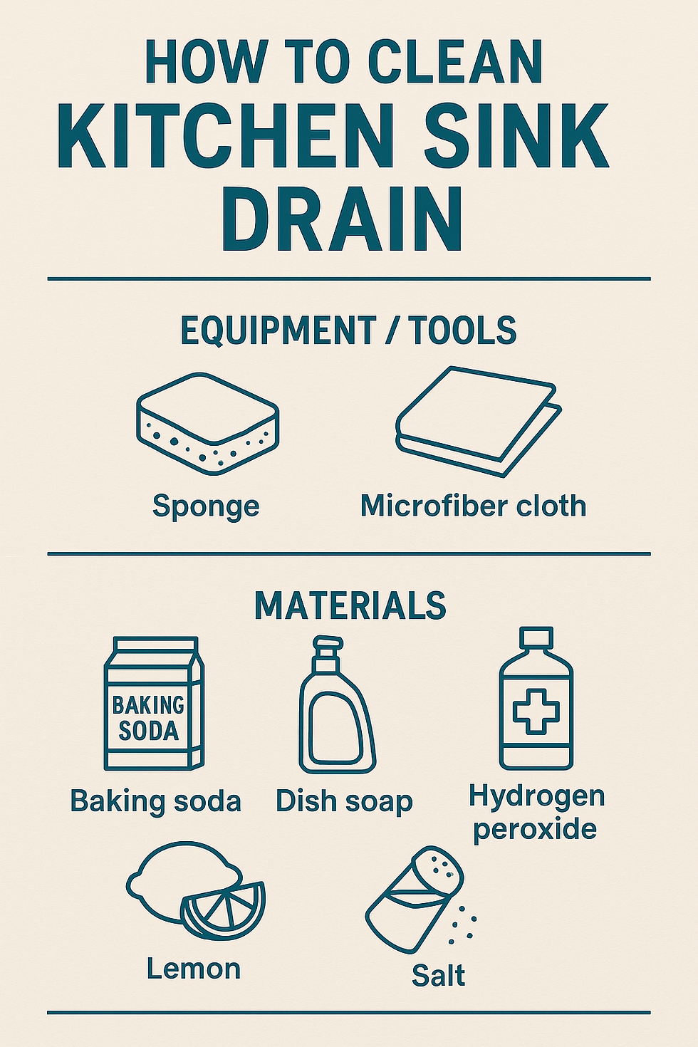 How to Clean Kitchen Sink Drain