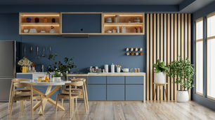 Creative Ideas for Blue Kitchen Wall Decor