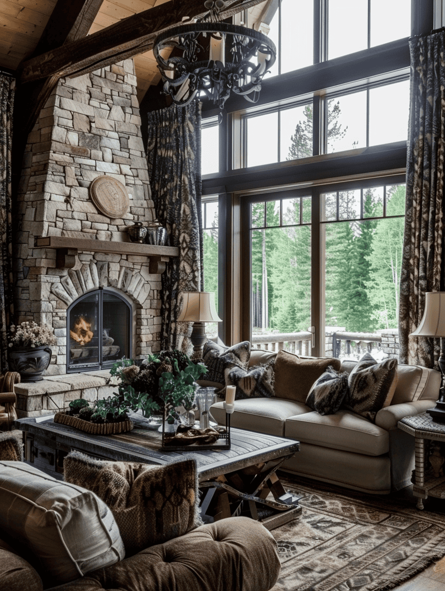 Rustic Window Treatments Western Bedroom Ideas