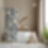 Natural Fiber Shower Curtain Rustic Bathroom