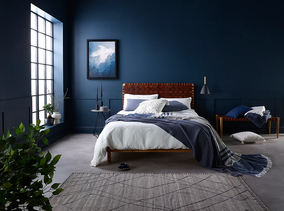Dark Gray and Blue