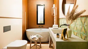 40 Cozy And Creative Minimalist Boho Bathroom Design Ideas