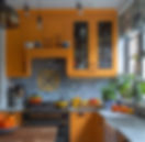 Bohemian Touch Orange Kitchens