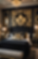 Black and Brass Lighting Luxury Black Bedroom