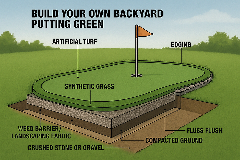 Build Your Own Backyard Putting Green