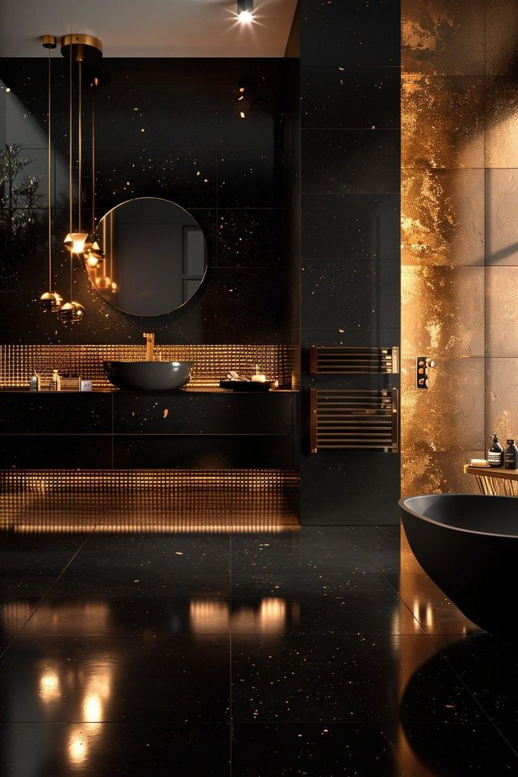 Black Bathroom Decor