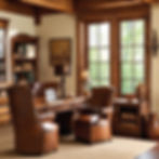 Rustic Leather Chairs