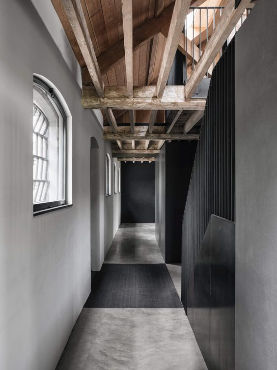 Concrete or Stone Fireplaces Brutalist Interior Design