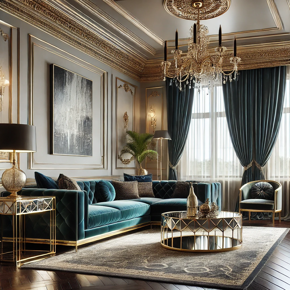 Modern Hollywood Regency Interior Design