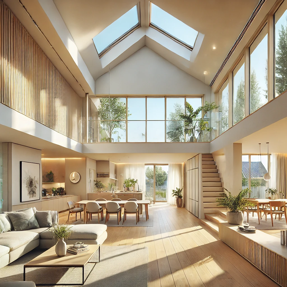 Enhancing Natural Light: 4 Bedroom House Design Plan