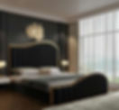 Black Glossy Furniture Luxury Black Bedroom