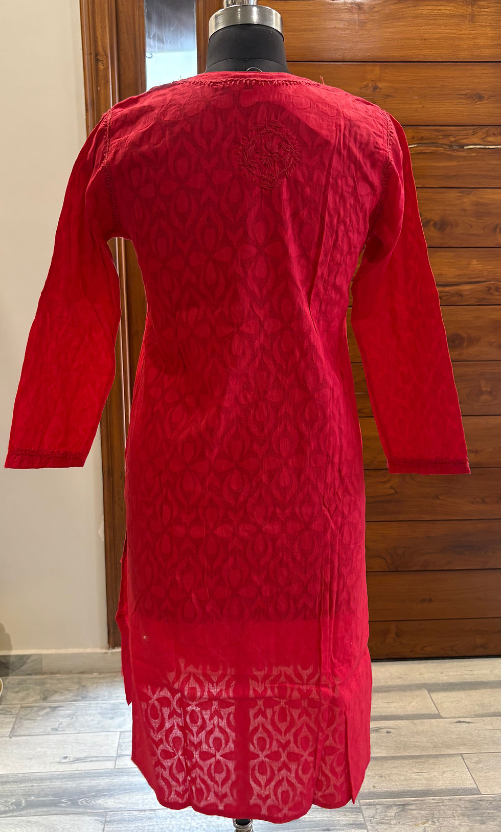 Thumbnail: Cotton Embroidered Kurti (Long)