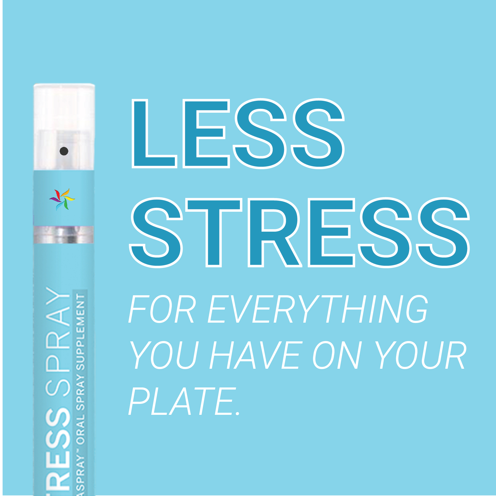 Less Stress | Stress Support | SpectraSpray Oral Spray Vitamins.