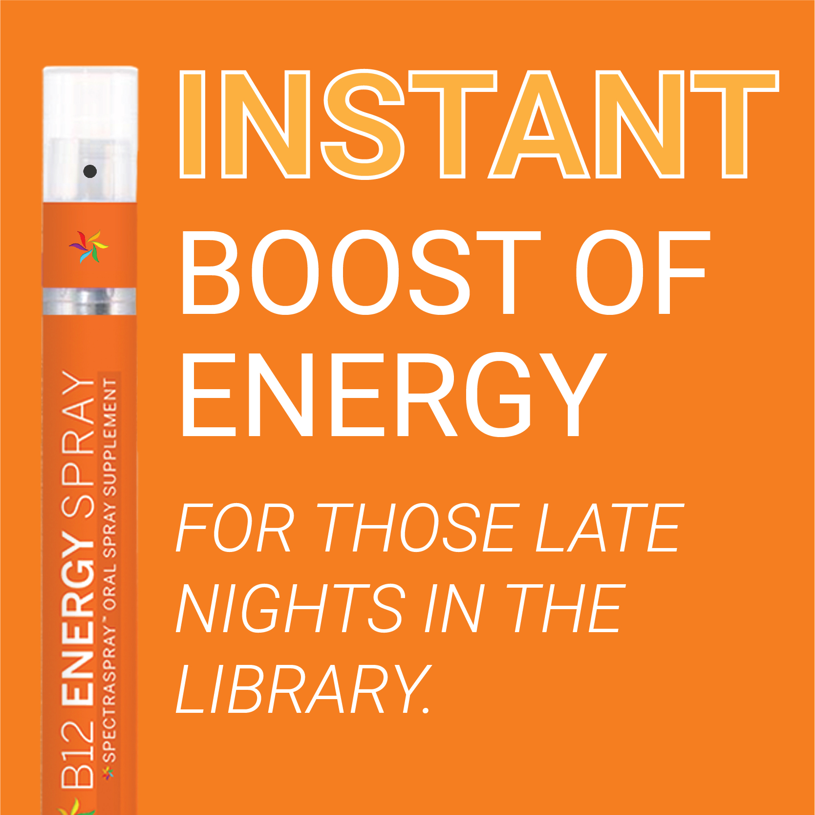 Instant Boost of Energy | SpectraSpray Oral Spray Vitamins. 