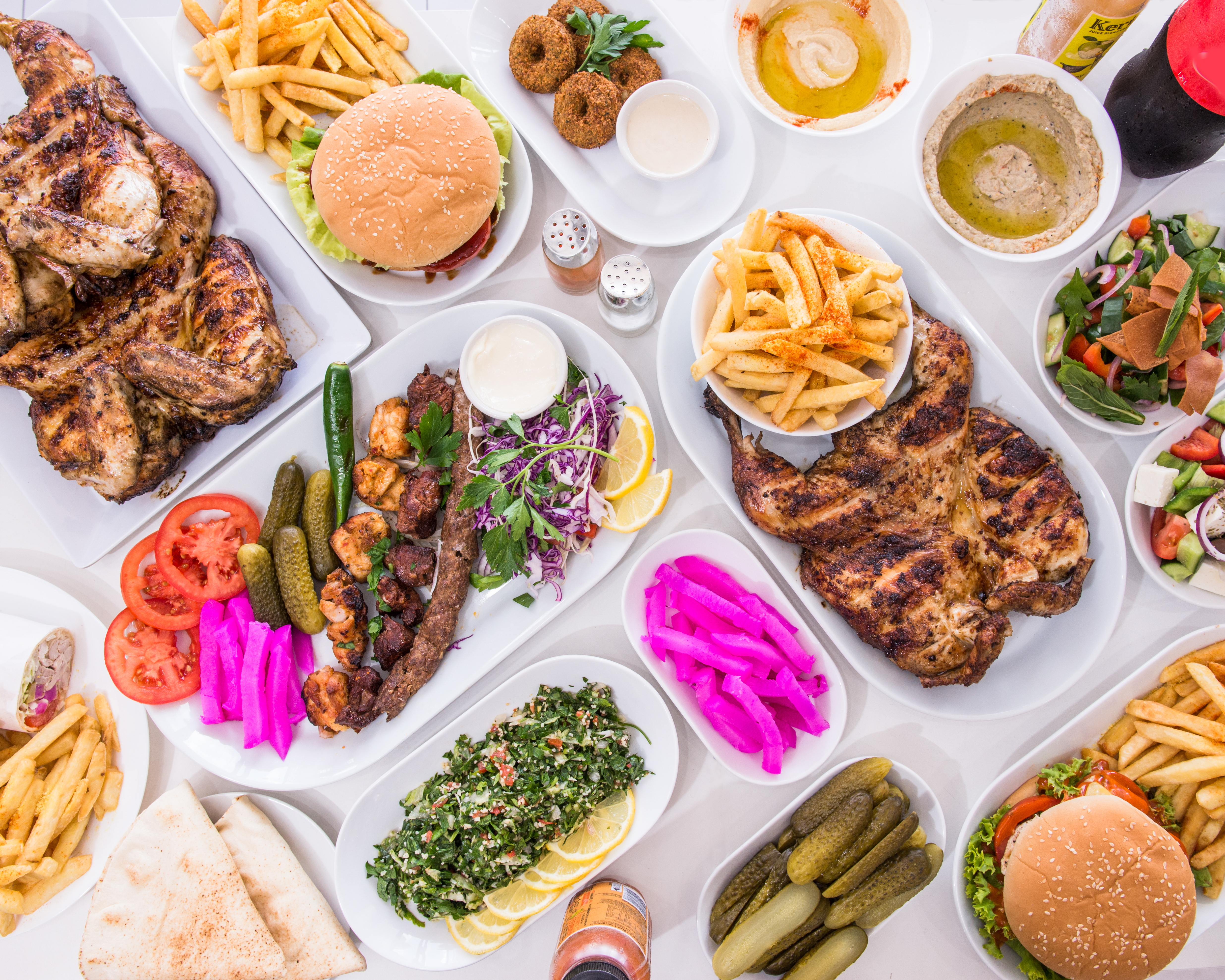 Arranged Food and Objects