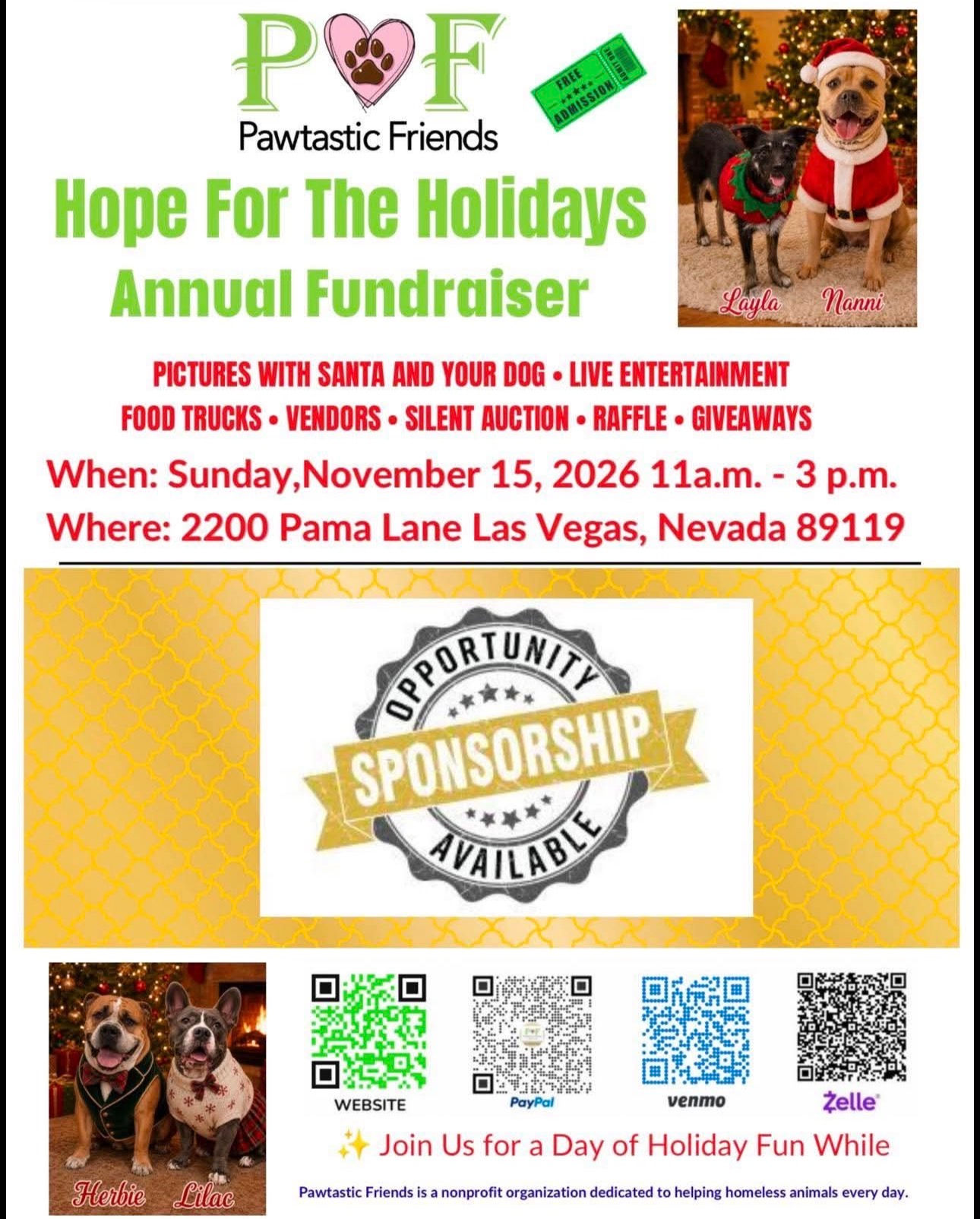 2026 Hope For The Holidays event donation $50
