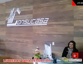 Letreros para Recepción 3D