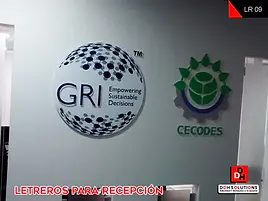 Letreros para Recepción 3D