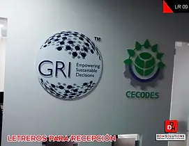 Letreros para Recepción 3D