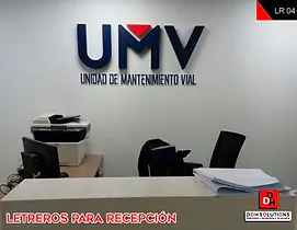 Letreros para Recepción 3D