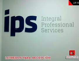 Letreros para Recepción 3D